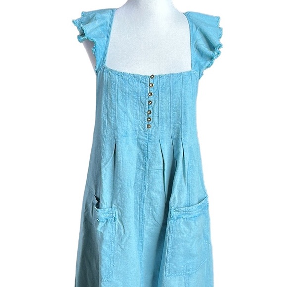 Anthropologie Pilcro Flutter Sleeve Midi Dress - Picture 5 of 9